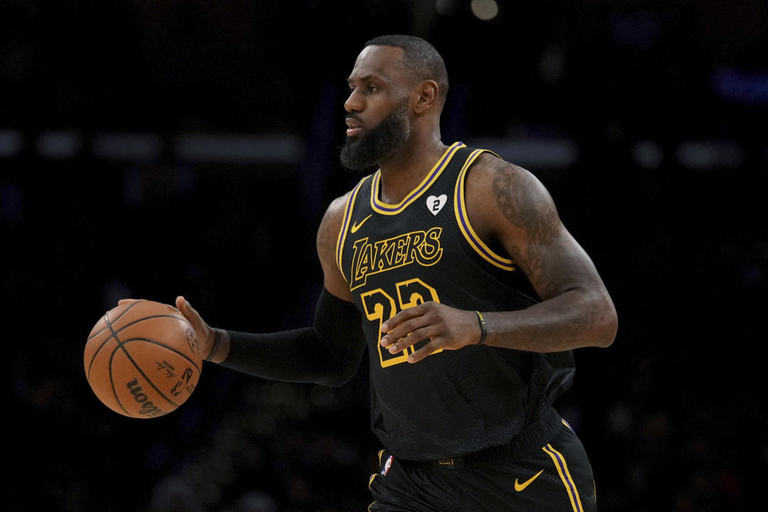 LeBron James攻下21分。（Gary A. Vasquez-USA TODAY Sports） 彩迷网论坛最新热门时事,关注，点阅，收藏